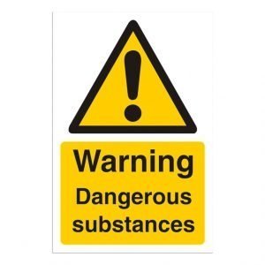 Warning Dangerous Substances Sign