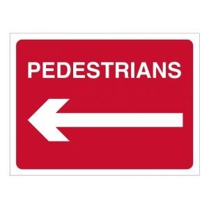 Pedestrians Left Sign