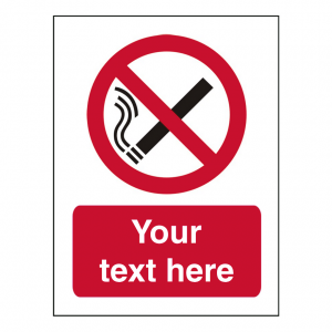 No Smoking Custom Sign