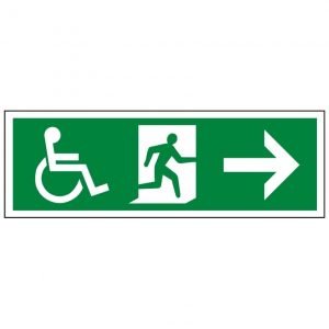 Disabled Running Man Arrow Right Sign