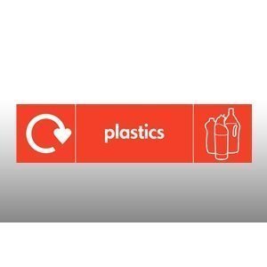 Plastics Recycling Point Hanging Sign