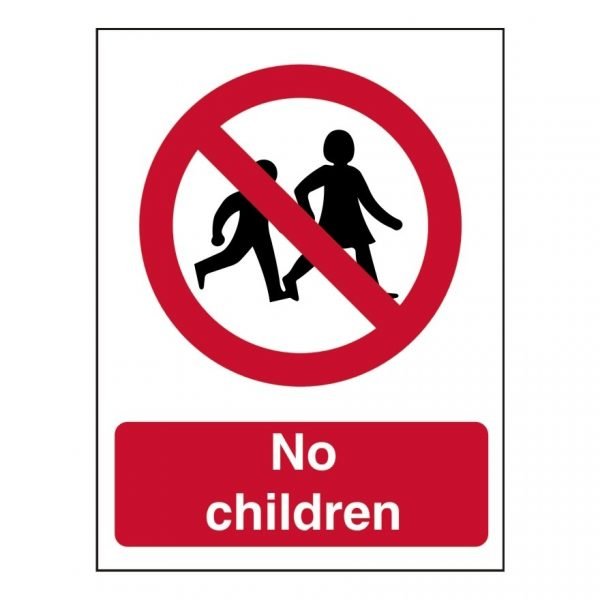 No Children Sign