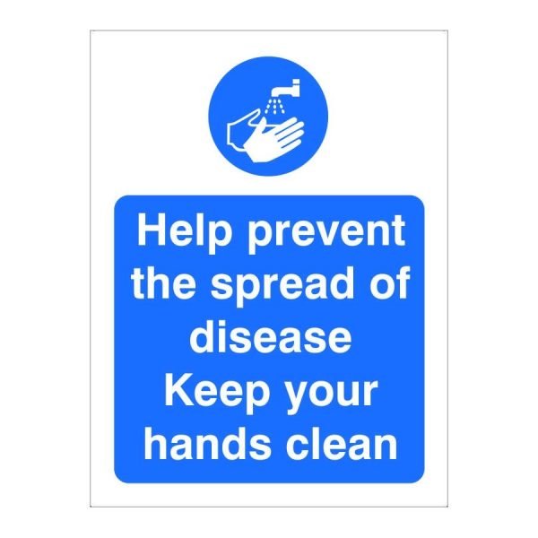 Help Prevent Spread of Disease Sign