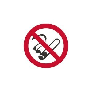 No Smoking Vehicle Sign
