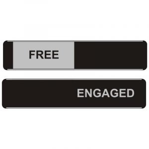 Free Engaged Sliding Door Sign
