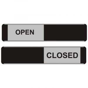 Open Closed Sliding Door Sign