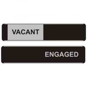 Vacant Engaged Sliding Door Sign