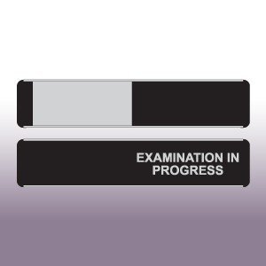 Examination in Progress Sliding Door Sign