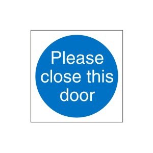 Please Close This Door Sign
