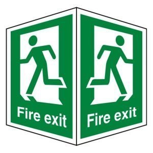 Fire Exit Double Sided Sign