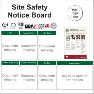 Site Safety Notice Board – Economy