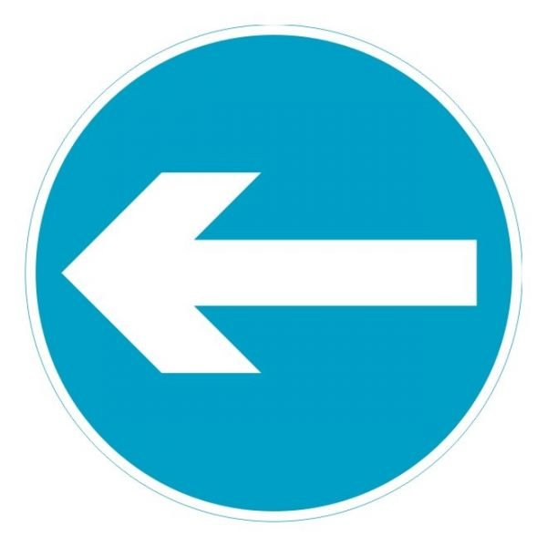 Turn Left Sign