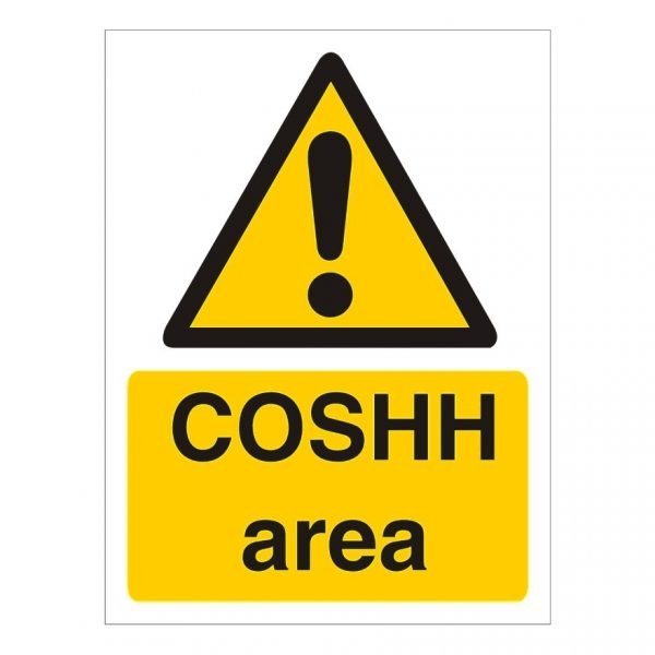 Coshh Area Sign