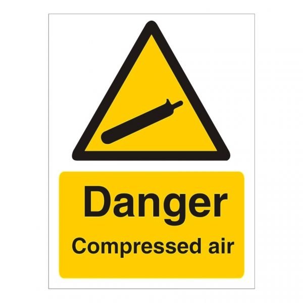 Danger Compressed Air Sign