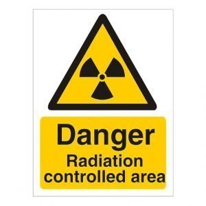Danger Radiation Controlled Area Sign