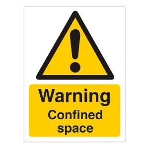 Warning Confined Space Sign